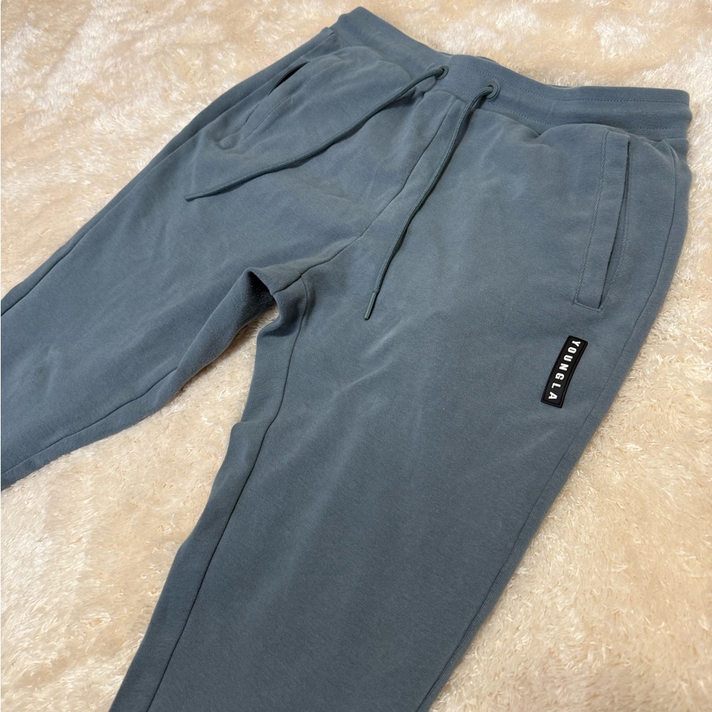 YoungLA Slate Blue-Grey Jogger Sweatpants